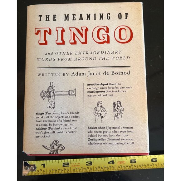 The Meaning Of Tingo By Adam Jacot De Boinod Hardcover 2006 The Penguin Press - Picture 14 of 14